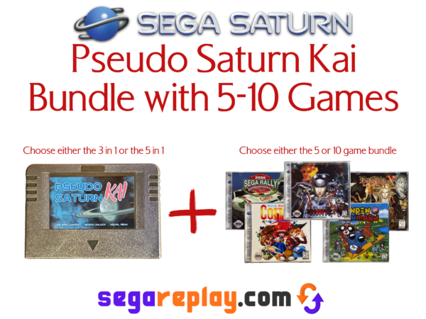 sega saturn bundle: 5 games with pseudo kai