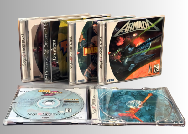 sega dreamcast reproduction games (with options for: jewel case, front/rear inserts, and manual)