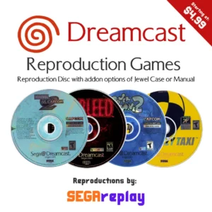 sega dreamcast reproduction games (no reproduction box or manual)