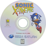 sonic x treme prototype disc art