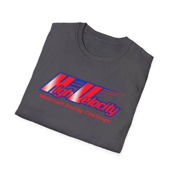 high velocity mountain racing, sega saturn, unisex softstyle t shirt