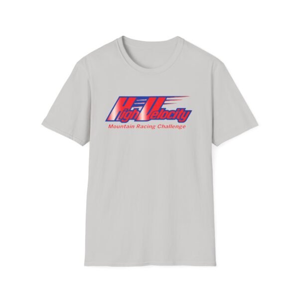 high velocity mountain racing, sega saturn, unisex softstyle t shirt