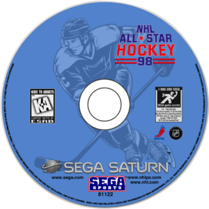 nhl all star hockey 98 disc art