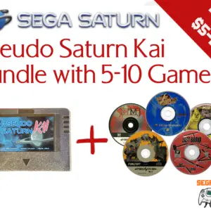 sega saturn bundle: 5 games with pseudo kai cartridge