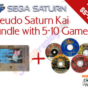sega saturn bundle: 5 games with pseudo kai cartridge