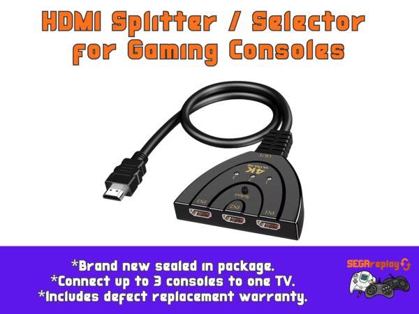 new hdmi 3 x splitter/switch