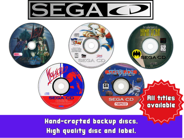 Sega CD Reproduction Games (No reproduction box/manual)