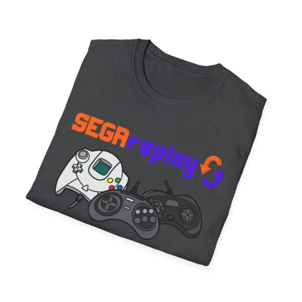 Sega Replay, V.1, Sega Saturn, Sega Dreamcast, Sega CD, Sega Genesis, Unisex Softstyle T-Shirt - Image 44