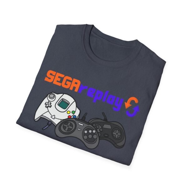 Sega Replay, V.1, Sega Saturn, Sega Dreamcast, Sega CD, Sega Genesis, Unisex Softstyle T-Shirt - Image 36