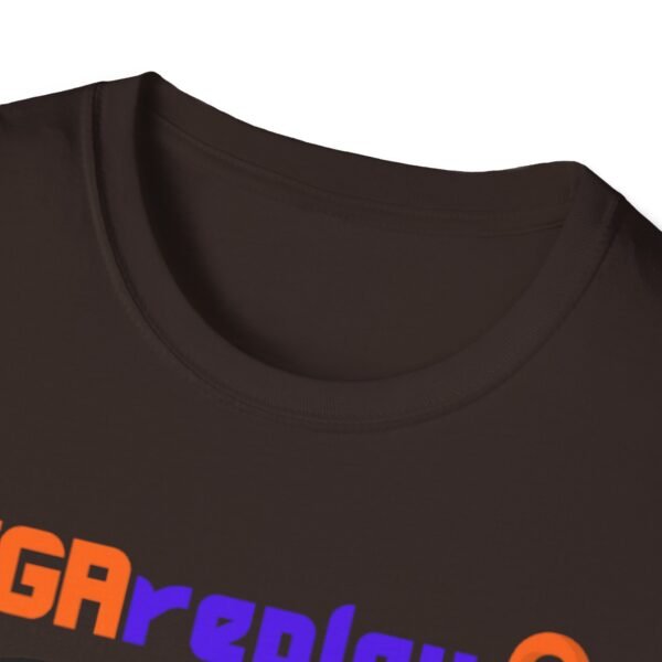 Sega Replay, V.1, Sega Saturn, Sega Dreamcast, Sega CD, Sega Genesis, Unisex Softstyle T-Shirt - Image 7