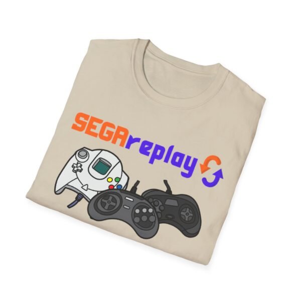 Sega Replay, V.1, Sega Saturn, Sega Dreamcast, Sega CD, Sega Genesis, Unisex Softstyle T-Shirt - Image 52