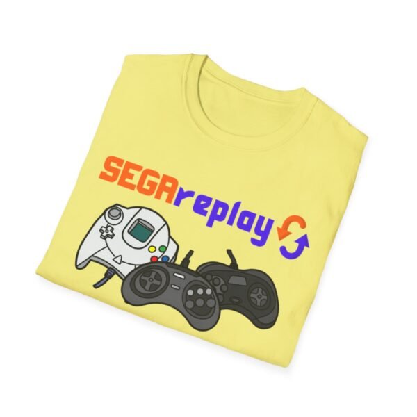 Sega Replay, V.1, Sega Saturn, Sega Dreamcast, Sega CD, Sega Genesis, Unisex Softstyle T-Shirt - Image 32