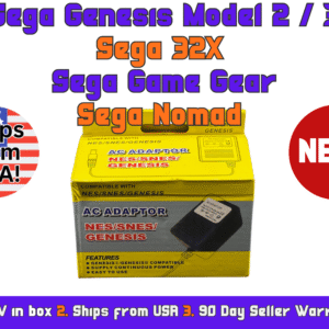 NEW GENESIS Model 2/3, SEGA 32x, GAME GEAR, NOMAD, AC Adapter/Power Supply SHIPS FROM USA