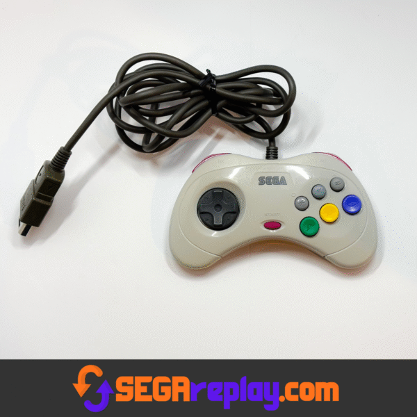 Sega Saturn White Controller S, Japanese Style, OEM (Refurbished) - Image 3