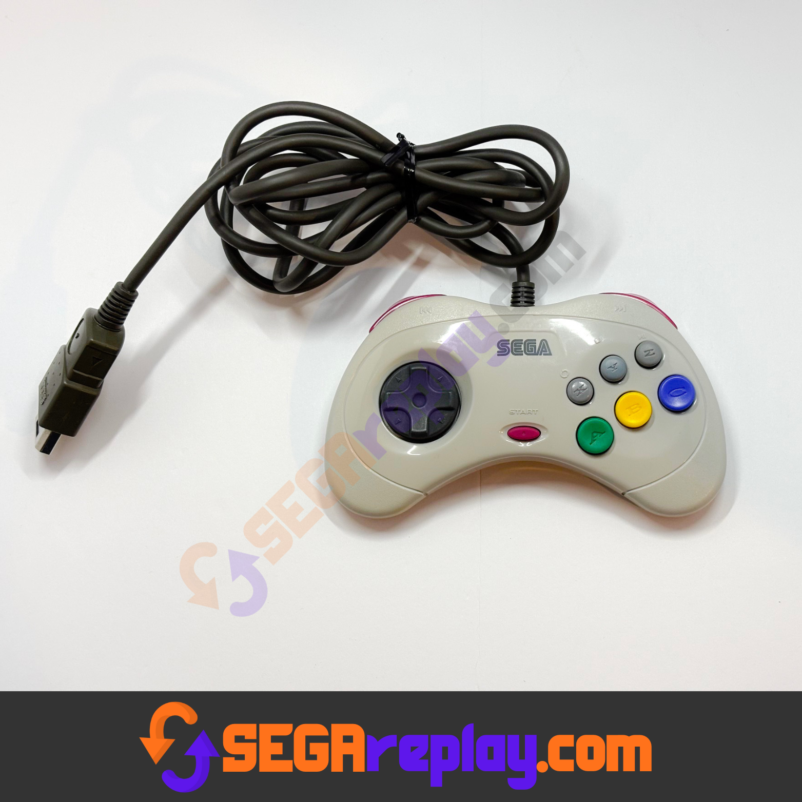 Controller Sega Saturn HSS-0101 Bianco (Giapponese) - Funzionante, Testato, Usato Con Segni Del Tempo
