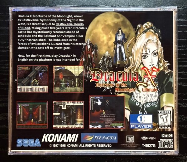 Castlevania Dracula X: Nocturne in the Moonlight, Custom Jewel Case (Saturn) - Image 4