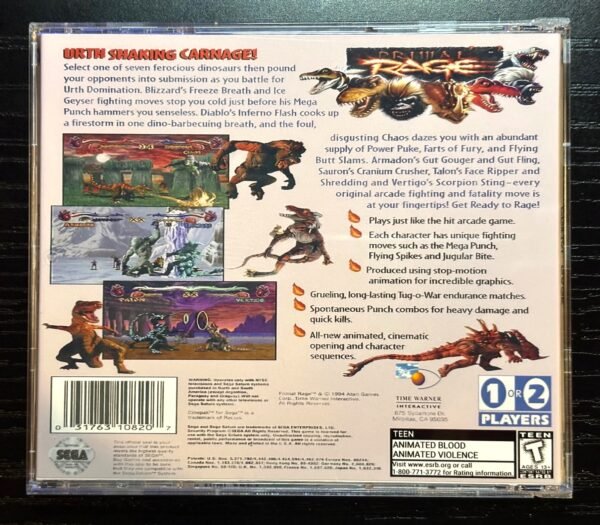 Primal Rage, Custom Jewel Case (Saturn) - Image 3