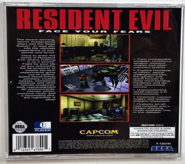 Resident Evil, Custom Jewel Case (Saturn) - Image 4