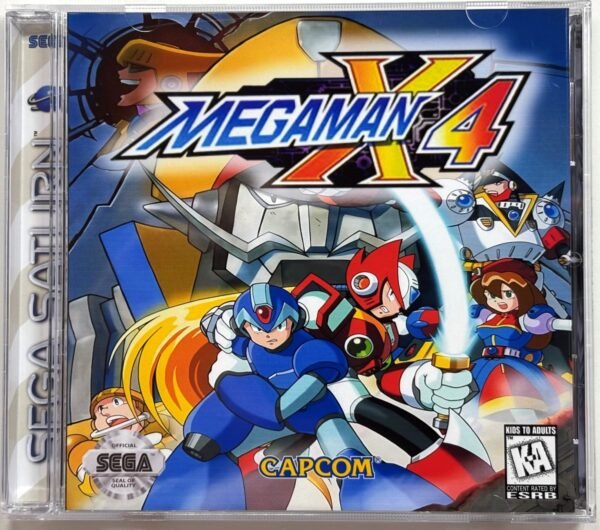 Megaman X4, Custom Jewel Case (Saturn)