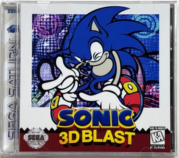 Sonic 3D Blast, Custom Jewel Case (Saturn)