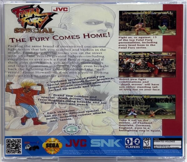 Fatal Fury Special, Exclusive Jewel Case Design (Sega CD) - Image 4