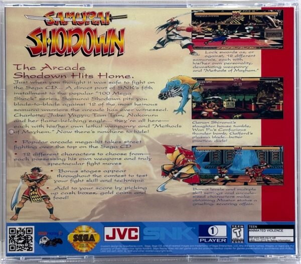 Samurai Shodown, Exclusive Jewel Case Design (Sega CD) - Image 3