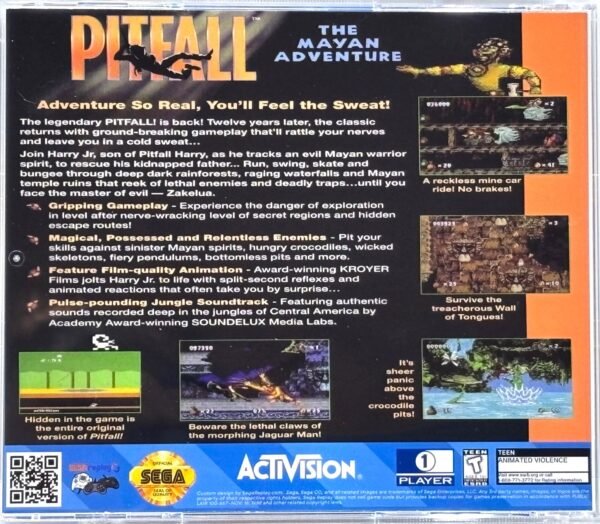 Pitfall The Mayan Adventure, Exclusive Jewel Case Design (Sega CD) - Image 3