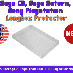 Clear Long Box Longbox Case Protectors for SEGA CD, SATURN, PS1 - Ships from USA