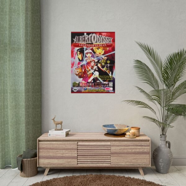 Albert Odyssey Legend of Eldean Poster for Sega Saturn, Retro Gaming Wall Art, Vintage Gaming Art, Multiple Sizes - Image 4