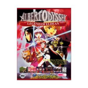 Albert Odyssey Legend of Eldean Poster for Sega Saturn, Retro Gaming Wall Art, Vintage Gaming Art, Multiple Sizes