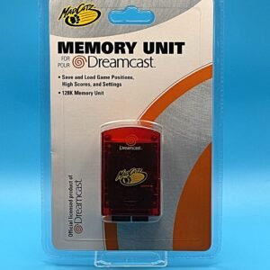Mad Catz Dreamcast Memory Unit, Translucent Red, NIB (Sega Dreamcast)