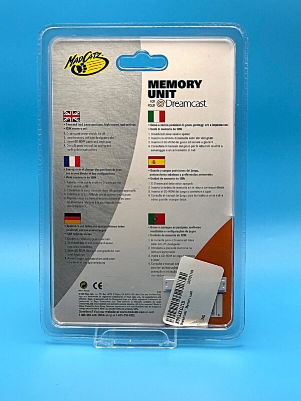 Mad Catz Dreamcast Memory Unit, Translucent Red, NIB (Sega Dreamcast) - Image 3