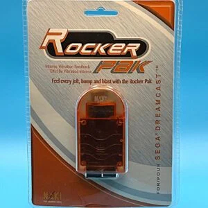 Naki Rocker Pack, Rumble Pack, Translucent Orange, NIB (Sega Dreamcast)
