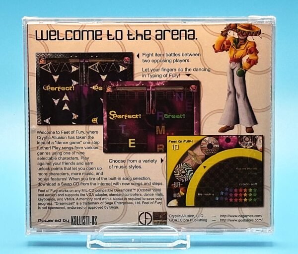 Feet of Fury, NIB, Rare (Dreamcast) - Image 2
