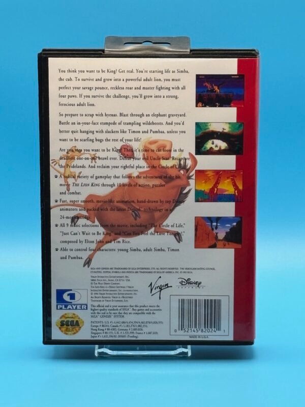 Lion King (OEM Cart)(Repro Box/Cover)(Genesis) - Image 2