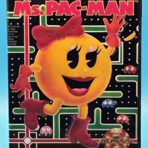 Ms. Pacman (OEM Cart)(Box, Cover reproductions)(Genesis)