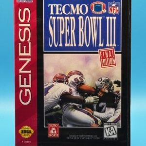 Tecmo Superbowl III (OEM Cart)(Box, Cover reproductions)(Genesis)