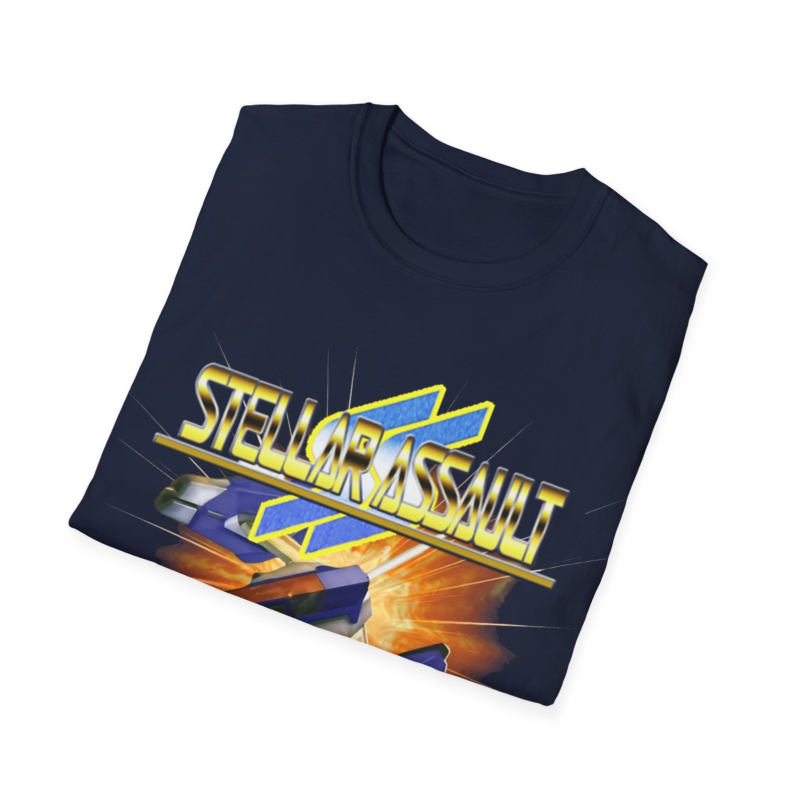 Stellar Assault SS, Sega Saturn, Unisex Softstyle T-Shirt - Image 16