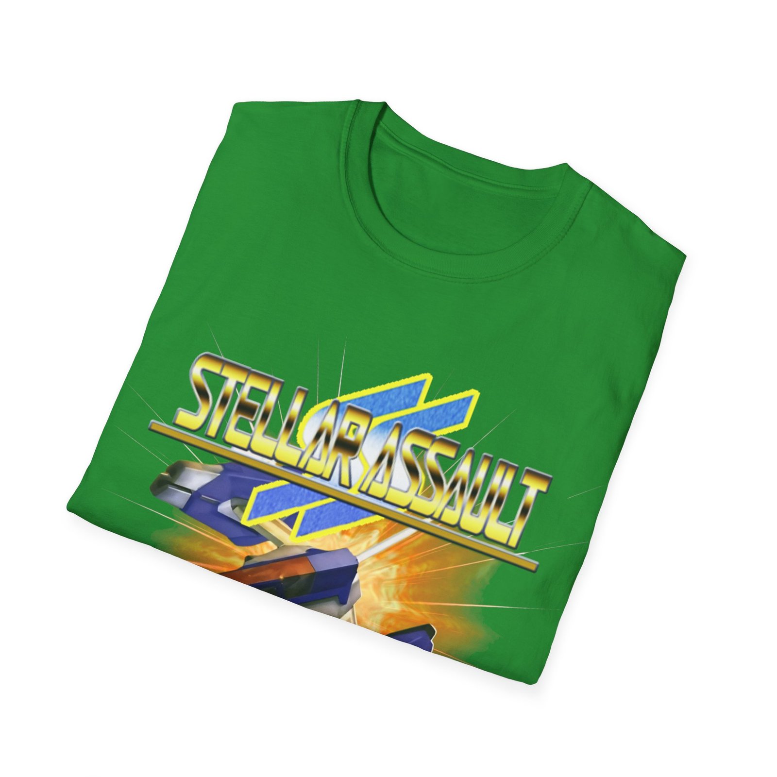 Stellar Assault SS, Sega Saturn, Unisex Softstyle T-Shirt - Image 12