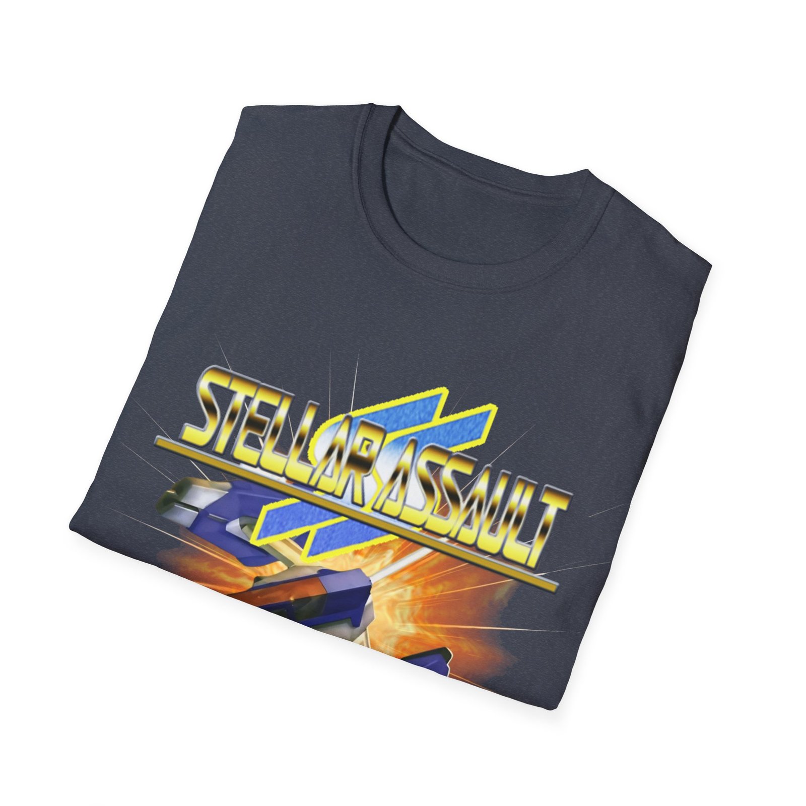 Stellar Assault SS, Sega Saturn, Unisex Softstyle T-Shirt - Image 36