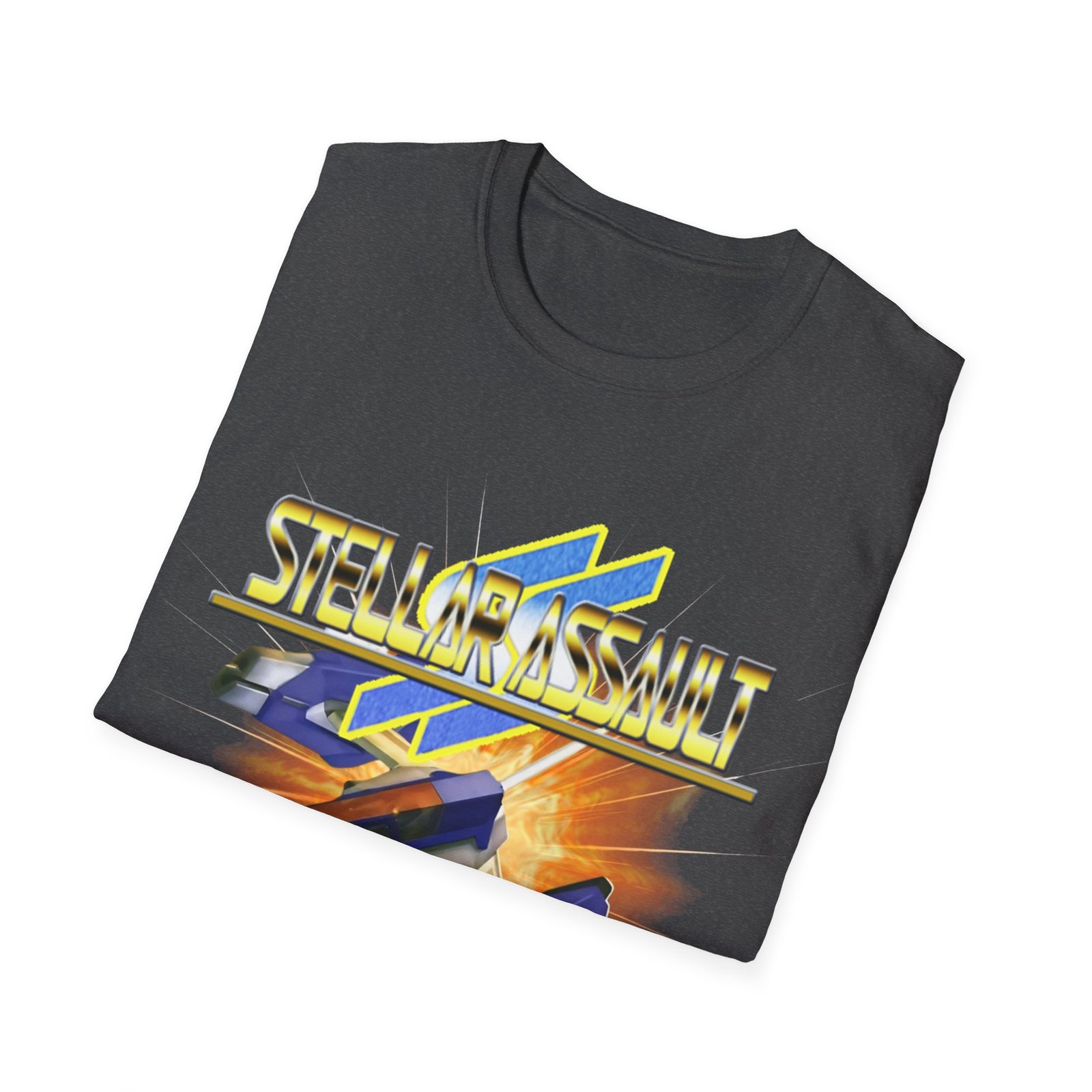 Stellar Assault SS, Sega Saturn, Unisex Softstyle T-Shirt - Image 48