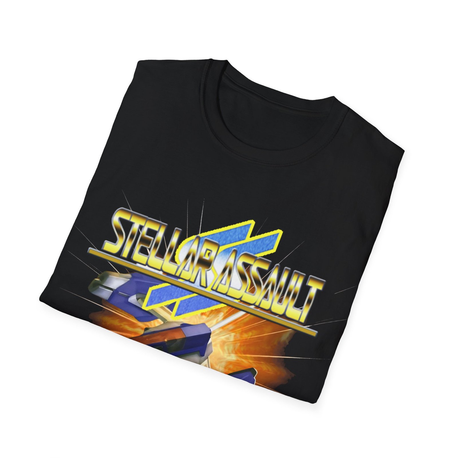 Stellar Assault SS, Sega Saturn, Unisex Softstyle T-Shirt - Image 28