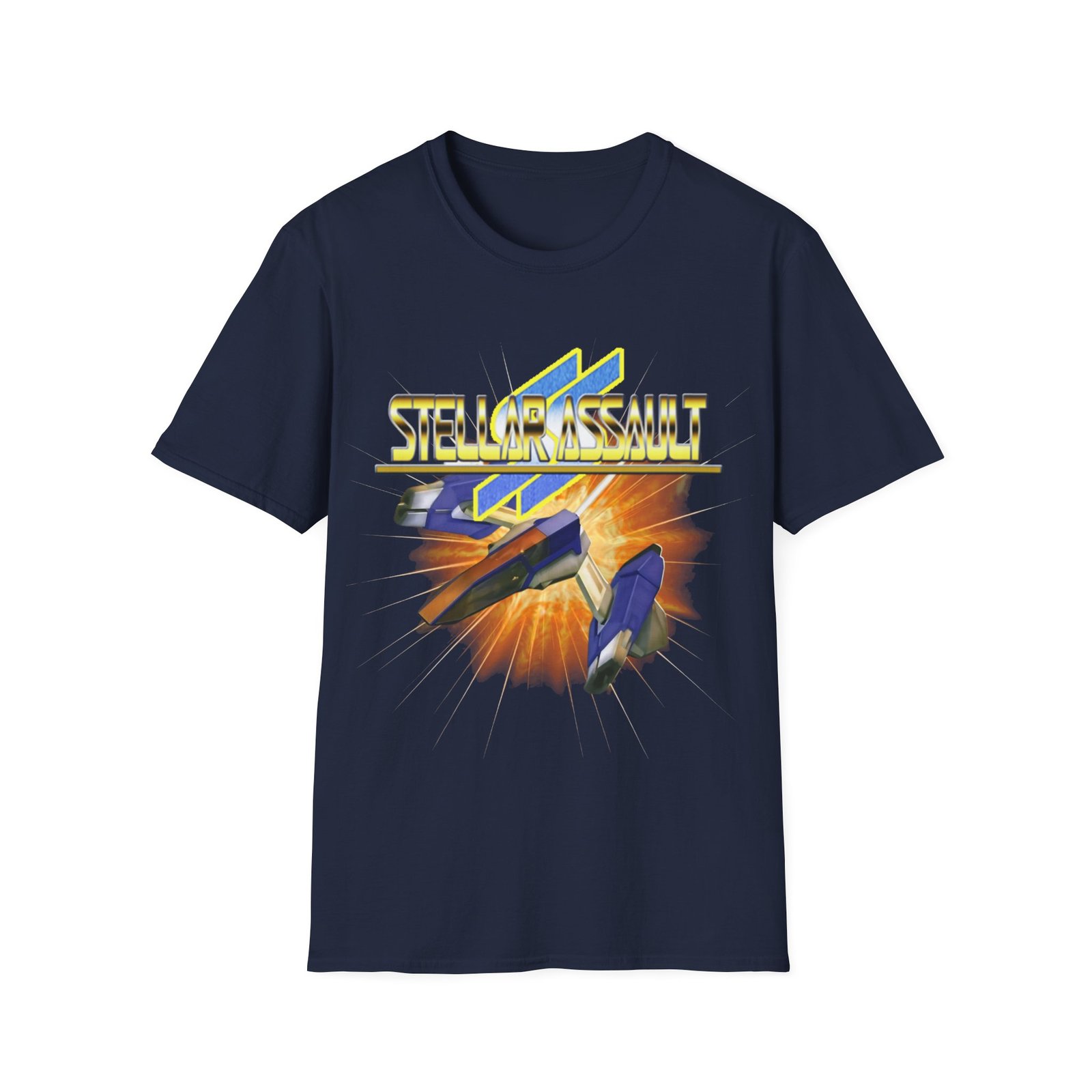Stellar Assault SS, Sega Saturn, Unisex Softstyle T-Shirt - Image 13