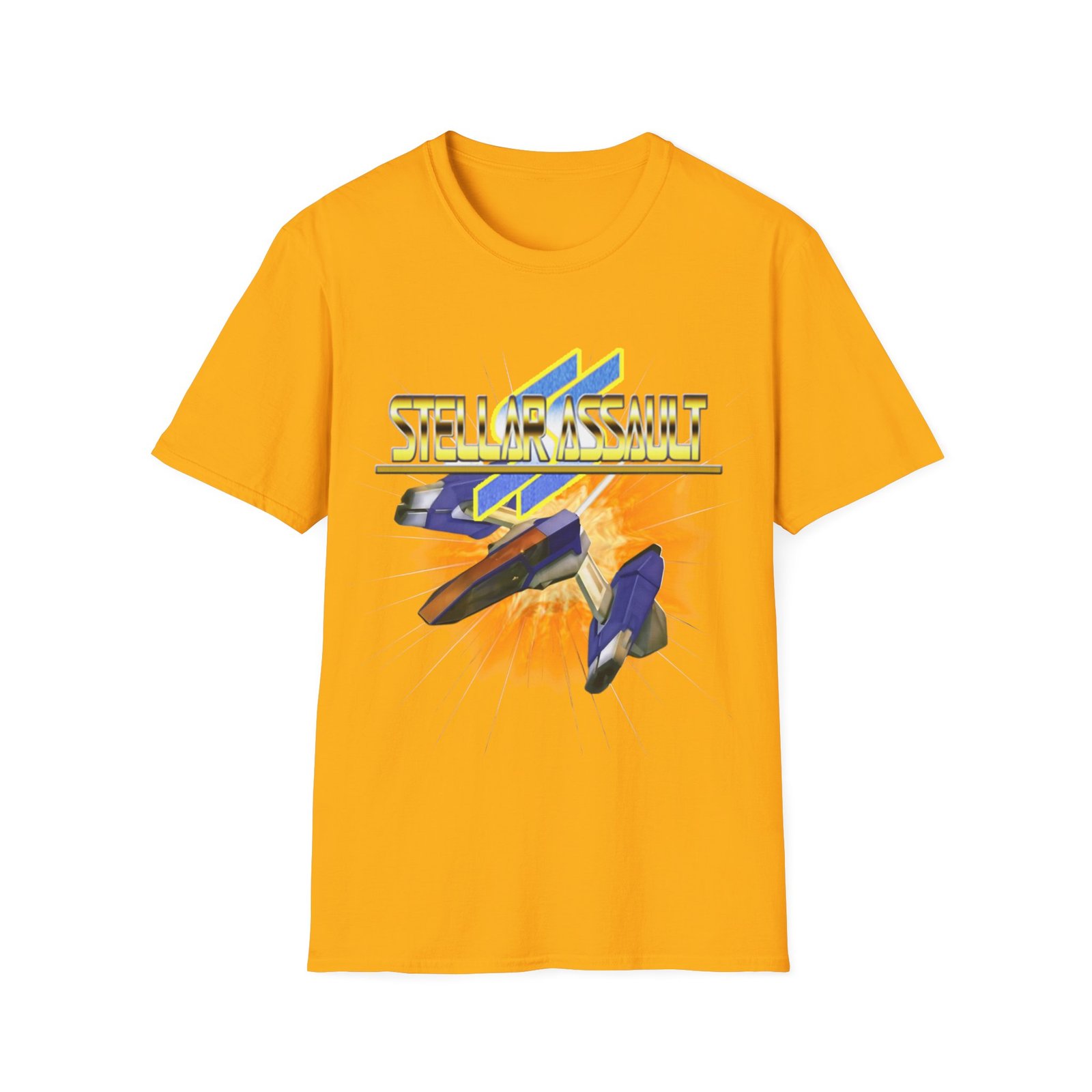 Stellar Assault SS, Sega Saturn, Unisex Softstyle T-Shirt - Image 49