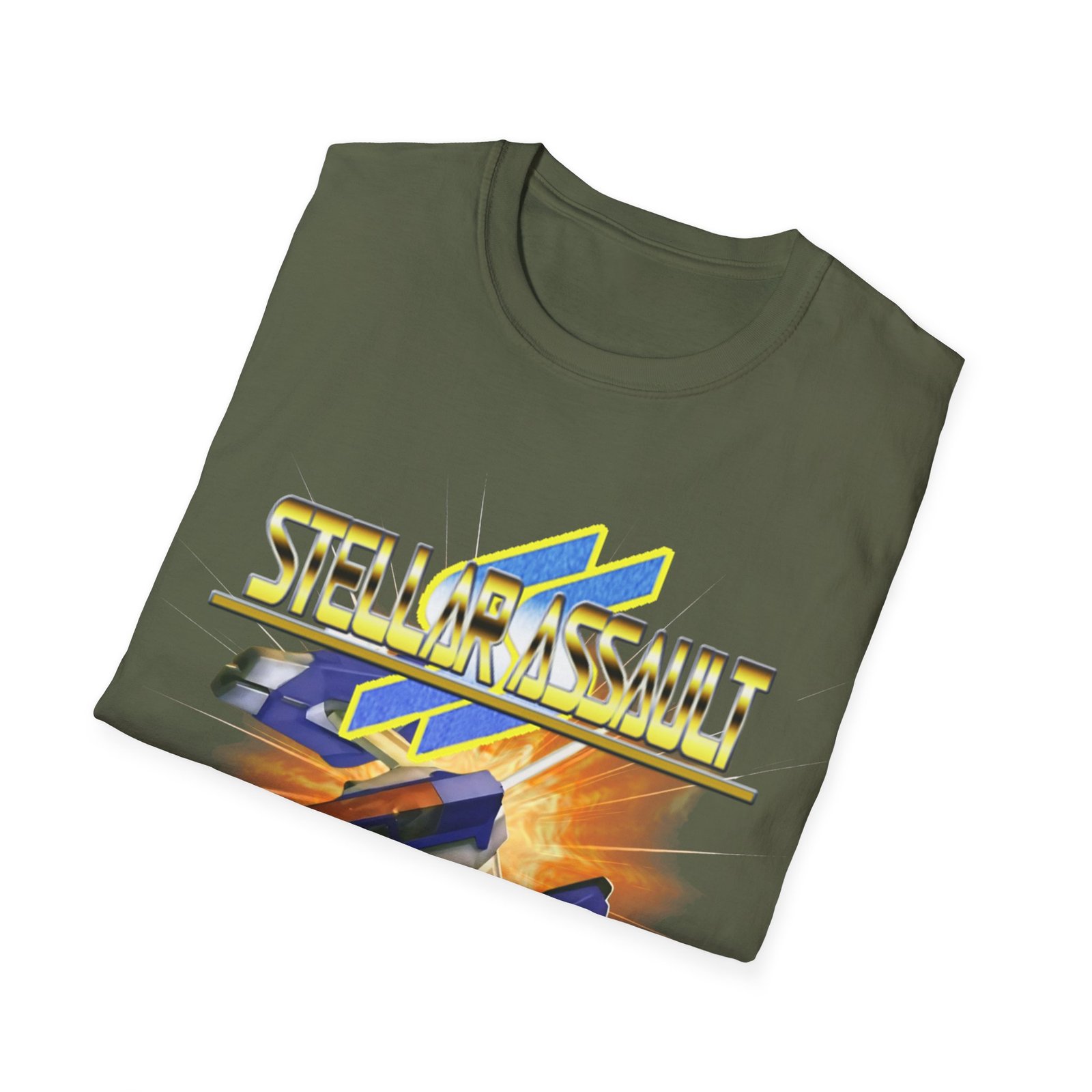 Stellar Assault SS, Sega Saturn, Unisex Softstyle T-Shirt - Image 56
