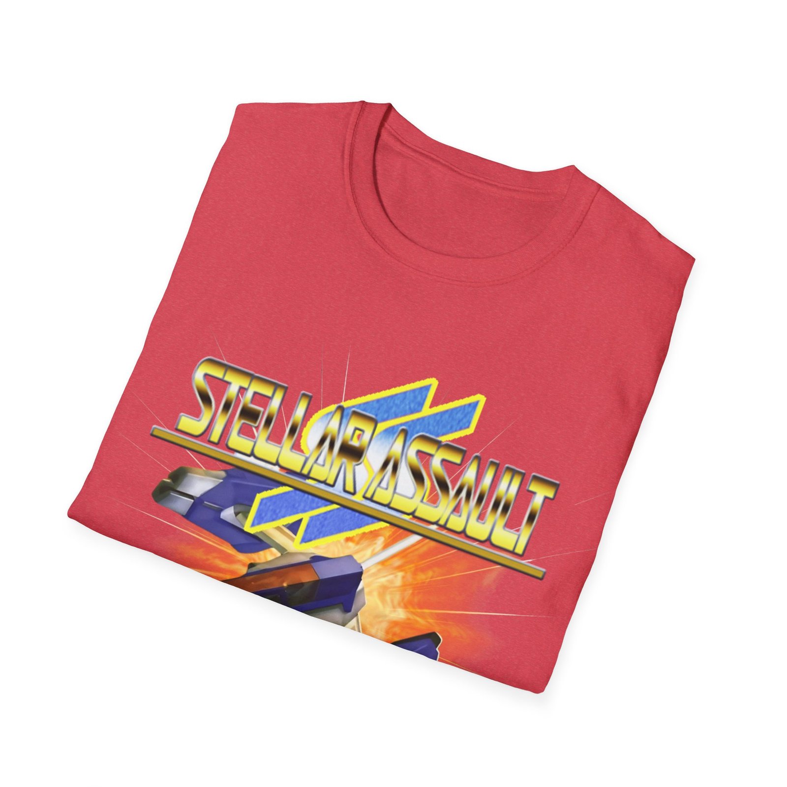 Stellar Assault SS, Sega Saturn, Unisex Softstyle T-Shirt - Image 40