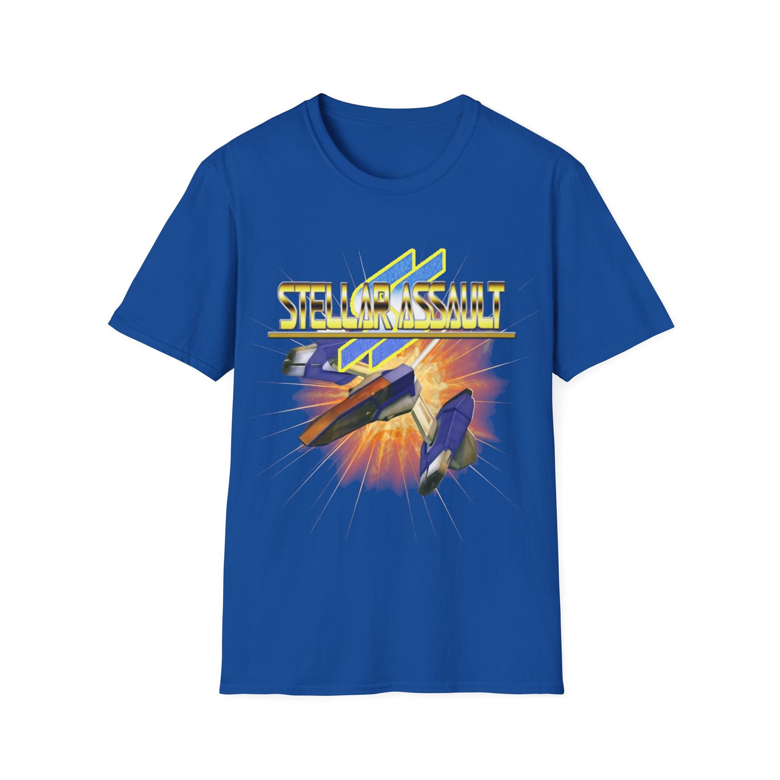 Stellar Assault SS, Sega Saturn, Unisex Softstyle T-Shirt