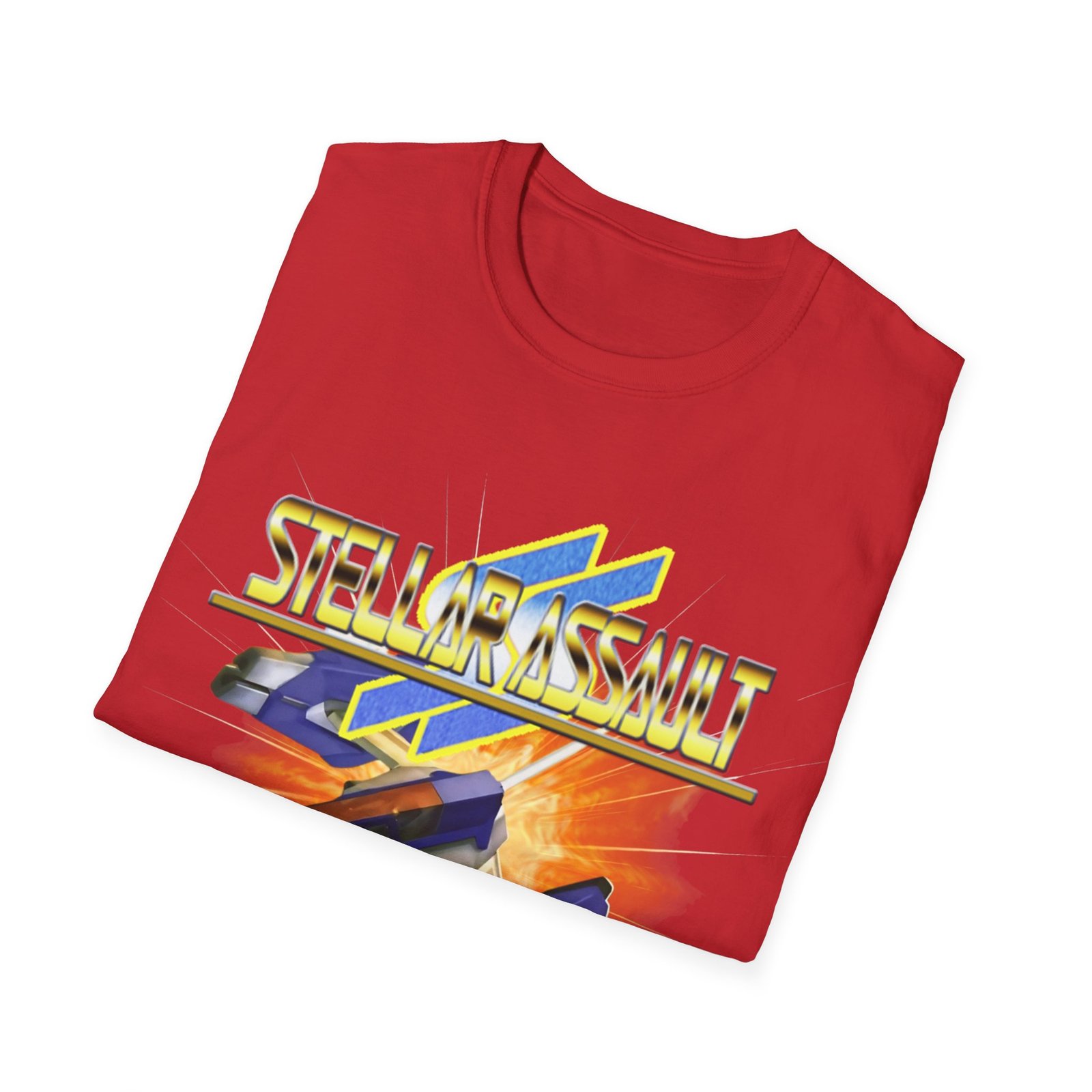 Stellar Assault SS, Sega Saturn, Unisex Softstyle T-Shirt - Image 68