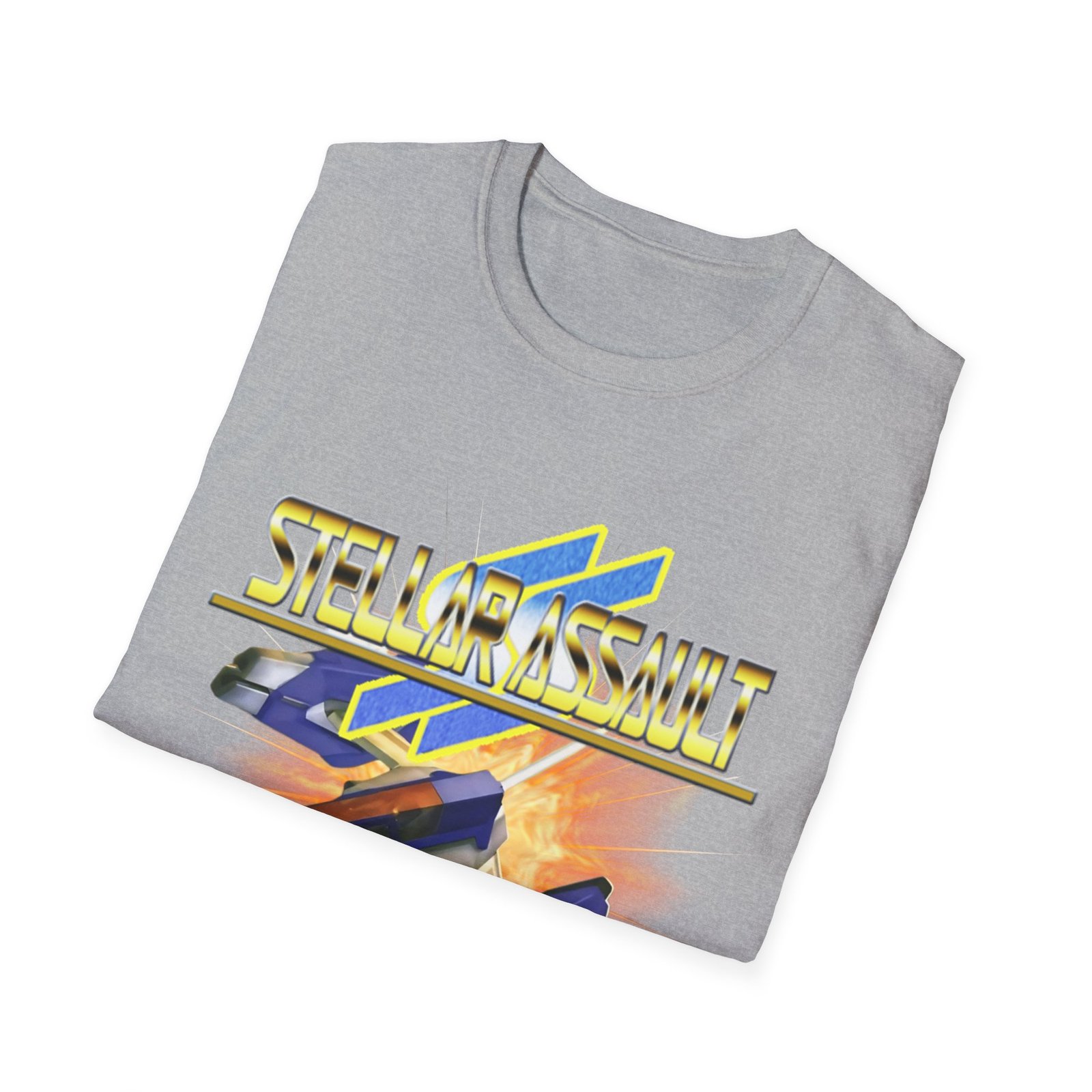 Stellar Assault SS, Sega Saturn, Unisex Softstyle T-Shirt - Image 20