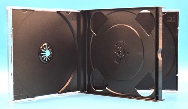 Japanese Sega Saturn Replacement Quad Disc (2,3, or 4) Jewel Case, OEM Style, NEW (Saturn) - Image 2